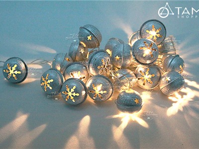 Dây đèn Led trang trí Noel hình lục lạc